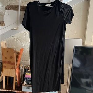 acne studios cotton Black t shirt Dress